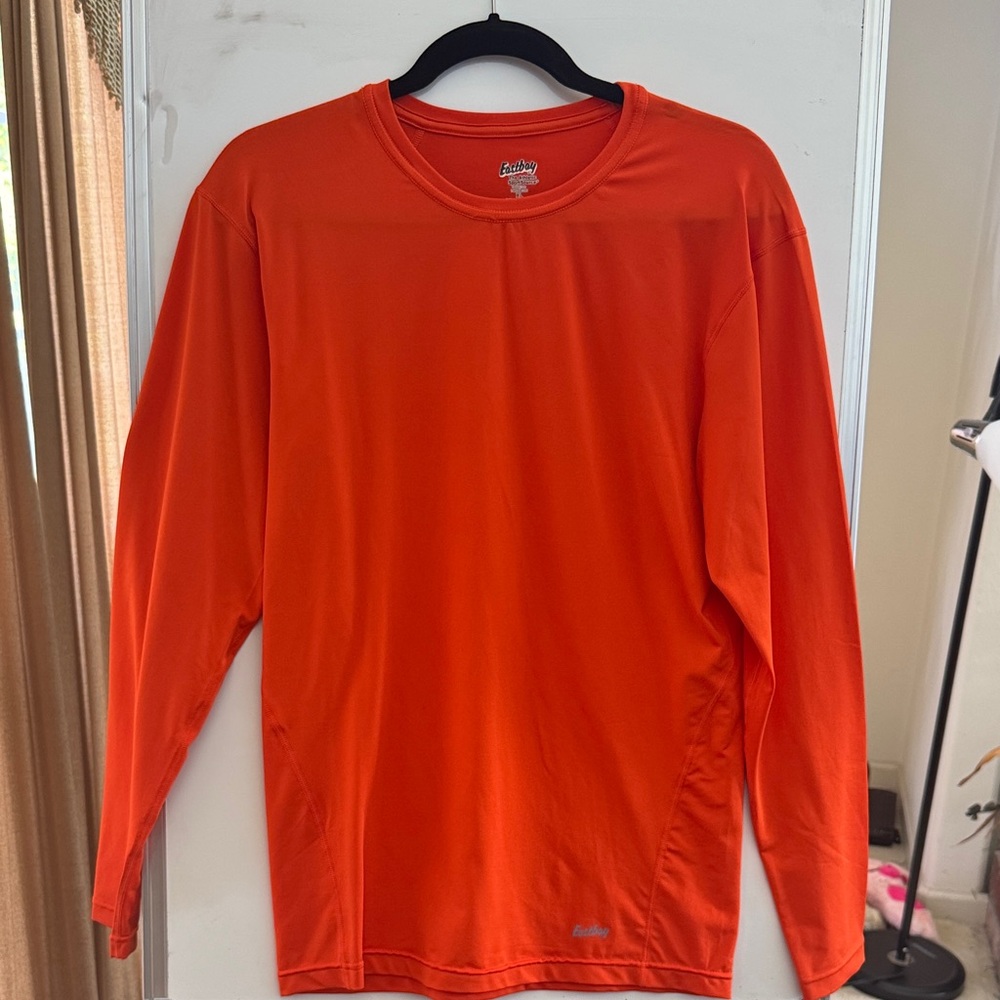 Men's Orange Long Sleeve Shirt